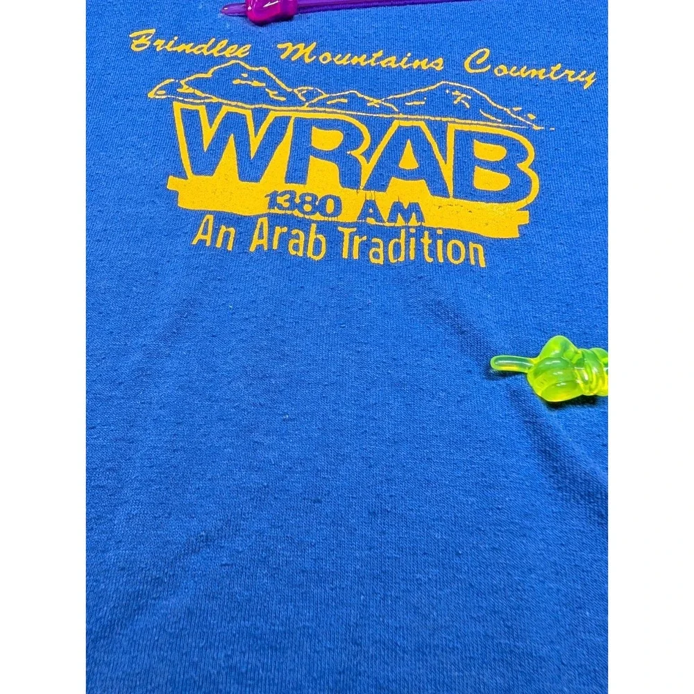 Vintage‎ WRAB 1380 AM WCRQ 92.7 FM Radio Station T Shirt Large Arab Alabama AL